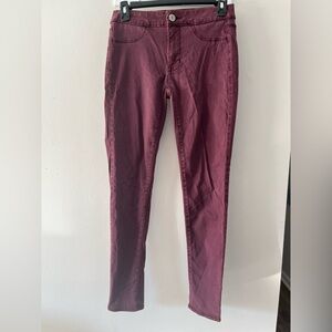 American Eagle Outfitters Burgundy Jeggings